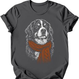 Bernese Mountain Dog Winter Dog T Shirt Gift For Dog Lover