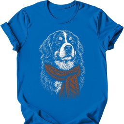 Bernese Mountain Dog Winter Dog T Shirt Gift For Dog Lover