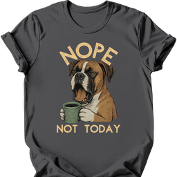 Boxer Not Today T Shirt Gift For Dog Lover