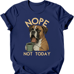 Boxer Not Today T Shirt Gift For Dog Lover