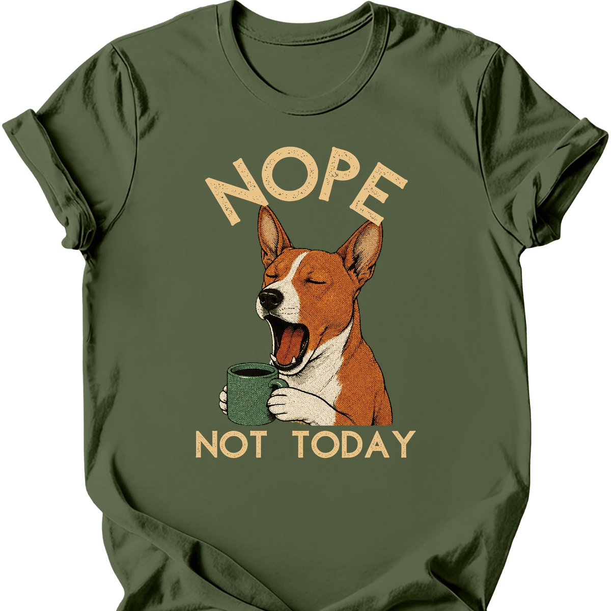 Basenji Not Today T Shirt Gift For Dog Lover