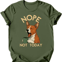 Basenji Not Today T Shirt Gift For Dog Lover