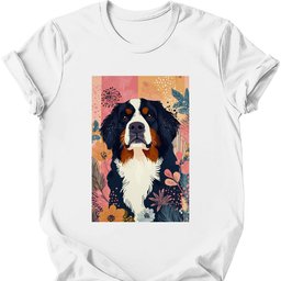 Bernese Mountain Dog Boho Dog T Shirt Gift For Dog Lover