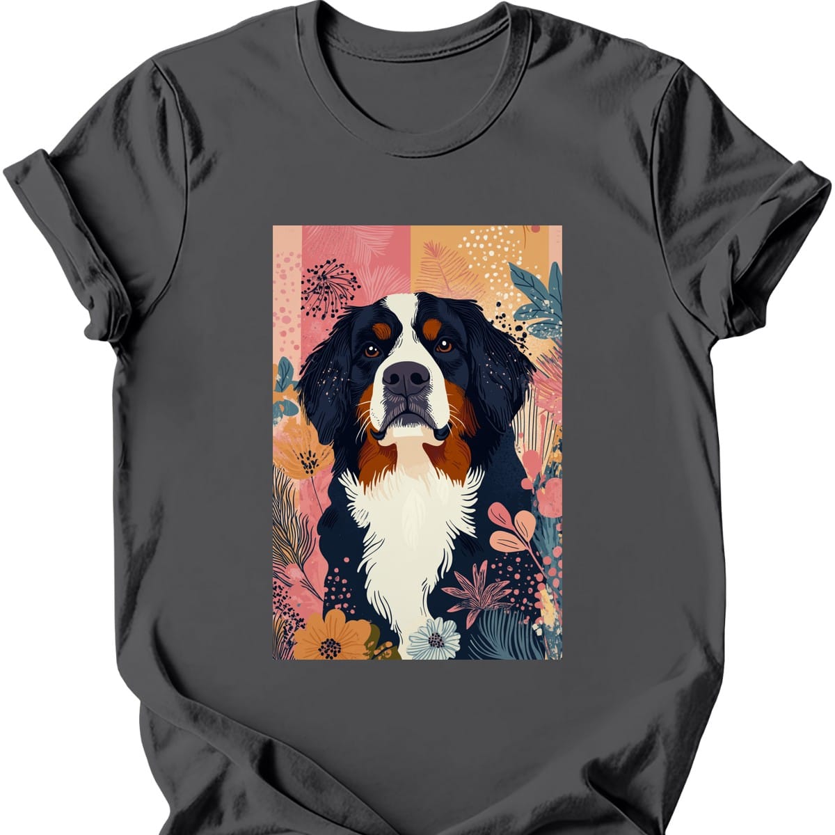 Bernese Mountain Dog Boho Dog T Shirt Gift For Dog Lover