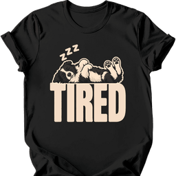 Border Collie Tired Dog T Shirt Gift For Dog Lover