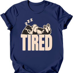 Border Collie Tired Dog T Shirt Gift For Dog Lover