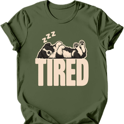 Border Collie Tired Dog T Shirt Gift For Dog Lover
