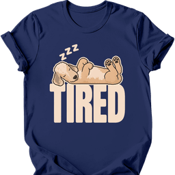 Bedlington Terrier Tired Dog T Shirt Gift For Dog Lover