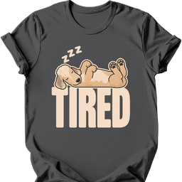Bedlington Terrier Tired Dog T Shirt Gift For Dog Lover