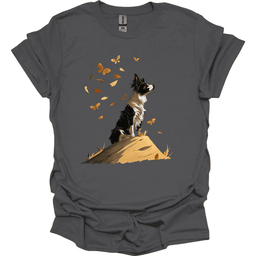 Border Collie Fall Dog T Shirt Gift For Dog Lover