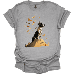 Border Collie Fall Dog T Shirt Gift For Dog Lover