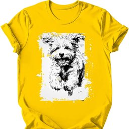Bichon Frise Running Dog T Shirt Gift For Dog Lover