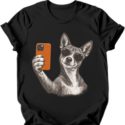 Basenji Selfie Dog T Shirt Gift For Dog Lover