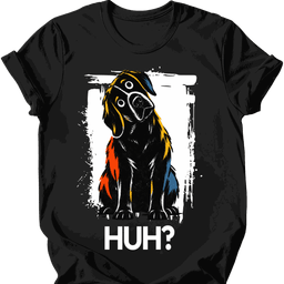 Black Labrador Huh Dog T Shirt Gift For Dog Lover