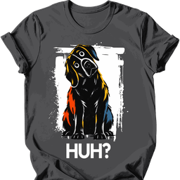 Black Labrador Huh Dog T Shirt Gift For Dog Lover