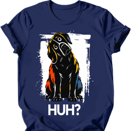 Black Labrador Huh Dog T Shirt Gift For Dog Lover