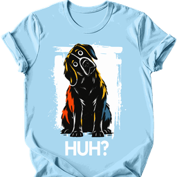 Black Labrador Huh Dog T Shirt Gift For Dog Lover