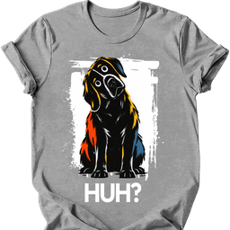 Black Labrador Huh Dog T Shirt Gift For Dog Lover