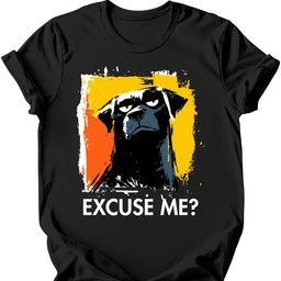 Black Labrador Excuse Me Dog T Shirt Gift For Dog Lover