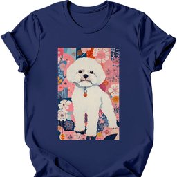 Bichon Frise Boho Dog T Shirt Gift For Dog Lover