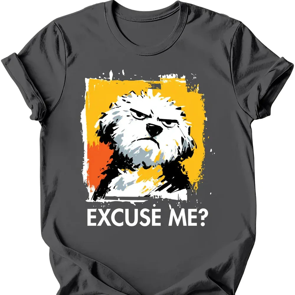 Bichon Frise Excuse Me Dog T Shirt Gift For Dog Lover