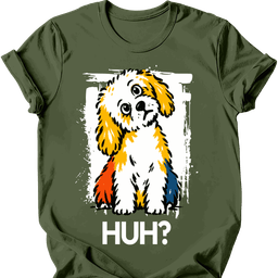 Bichon Frise Huh Dog T Shirt Gift For Dog Lover