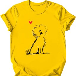 Bichon Frise Sketch Dog T Shirt Gift For Dog Lover