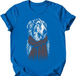 Borzoi Winter Dog T Shirt Gift For Dog Lover