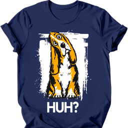 Basset Hound Huh Dog T Shirt Gift For Dog Lover