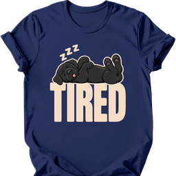 Black Labrador Tired Dog T Shirt Gift For Dog Lover