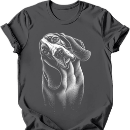 Basset Hound Tilted Dog T Shirt Gift For Dog Lover