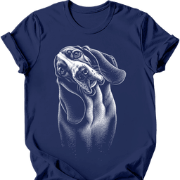 Basset Hound Tilted Dog T Shirt Gift For Dog Lover