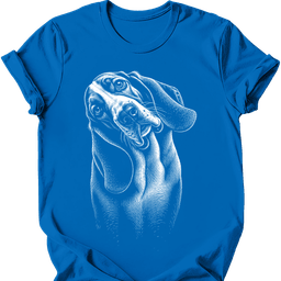 Basset Hound Tilted Dog T Shirt Gift For Dog Lover