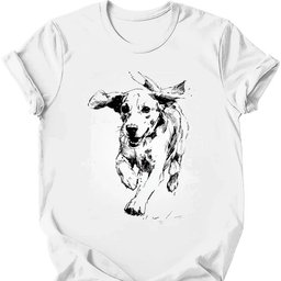 Beagle Running Dog T Shirt Gift For Dog Lover