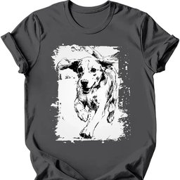 Beagle Running Dog T Shirt Gift For Dog Lover
