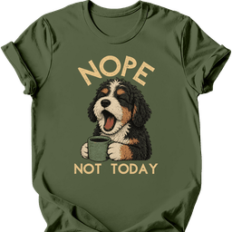Bernedoodle Not Today T Shirt Gift For Dog Lover