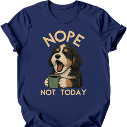 Bernedoodle Not Today T Shirt Gift For Dog Lover