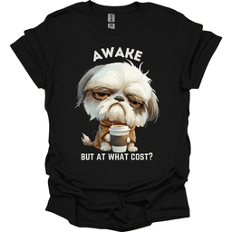 Awake But At What Cost 27 T Shirt Gift For Dog Lover