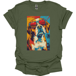 Beagle Summer Dog T Shirt Gift For Dog Lover