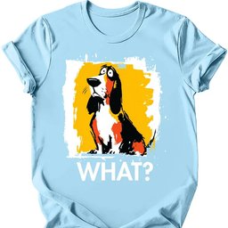 Basset Hound What Dog T Shirt Gift For Dog Lover