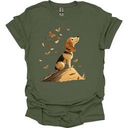Beagle Fall Dog T Shirt Gift For Dog Lover