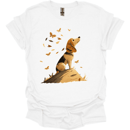 Beagle Fall Dog T Shirt Gift For Dog Lover