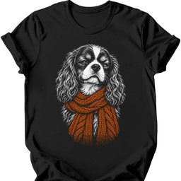 Cavalier King Charles Spaniel Winter Dog T Shirt Gift For Dog Lover