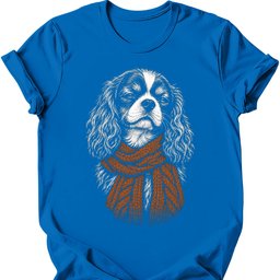 Cavalier King Charles Spaniel Winter Dog T Shirt Gift For Dog Lover