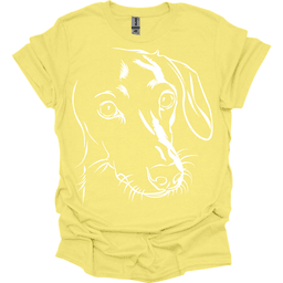 Dachshund Line Art T Shirt Gift For Dog Lover