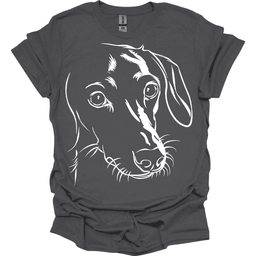 Dachshund Line Art T Shirt Gift For Dog Lover