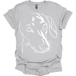Dachshund Line Art T Shirt Gift For Dog Lover