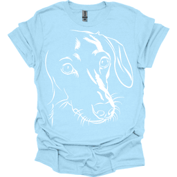 Dachshund Line Art T Shirt Gift For Dog Lover