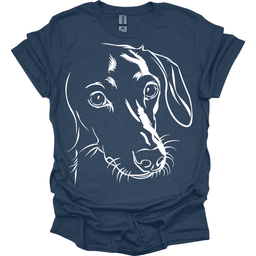 Dachshund Line Art T Shirt Gift For Dog Lover