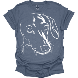 Dachshund Line Art T Shirt Gift For Dog Lover